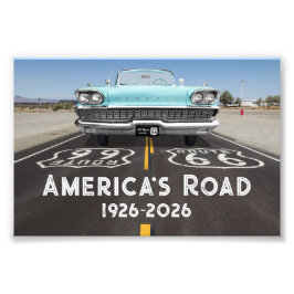 Historic Route 66 Centennial Foto Afdruk