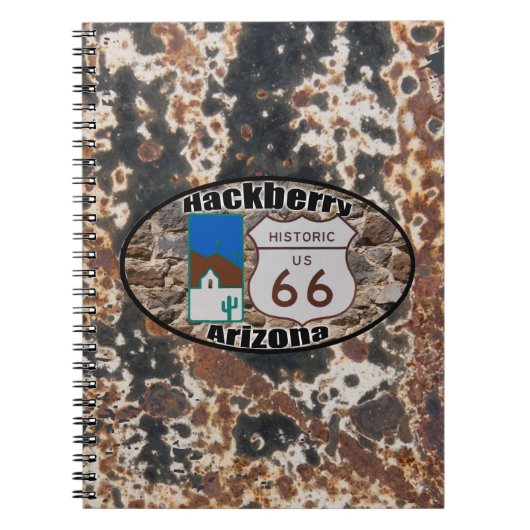 Historic Route 66 ~ Hackberry, Arizona Notitieboek (Voorkant)