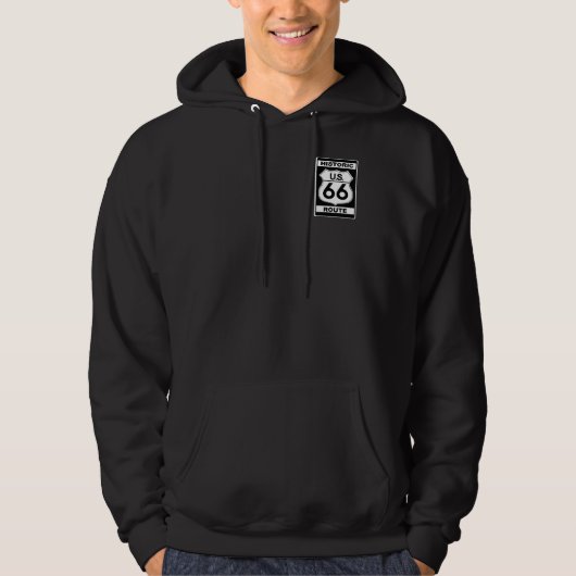 Historic Route 66 Hooded Sweatshirt (Voorkant)