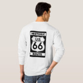 Historic Route 66 Mannen Long Meve T-shirt (Achterkant volledig)