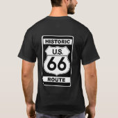 Historic Route 66 Mannen Tee Shirt Black (Achterkant)