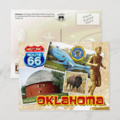 Historic Route 66, Oklahoma Briefkaart (Voorkant / Achterkant)