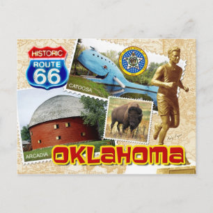 Historic Route 66, Oklahoma Briefkaart