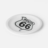 Historic Route 66 Paper bord. Papieren Bordje (Gekanteld)