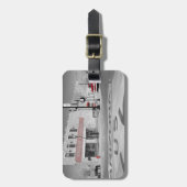 Historic Route 66 Photo Winslow, Arizona Custom Bagagelabel (Voorkant verticaal)