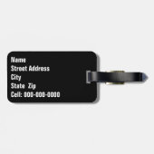 Historic Route 66 Photo Winslow, Arizona Custom Bagagelabel (Achterkant horizontaal)