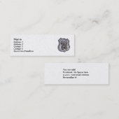 Historic Route 66 Skinny Profile Card Mini Visitekaartje (Voorkant / Achterkant)