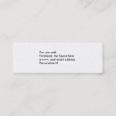 Historic Route 66 Skinny Profile Card Mini Visitekaartje (Achterkant)