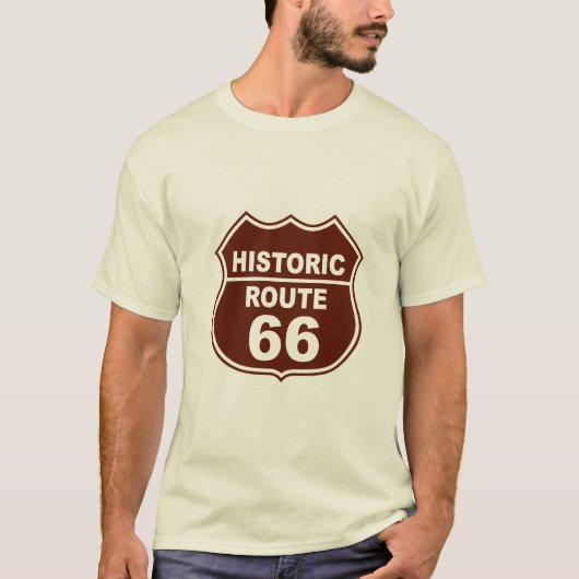 Historic Route 66 T-shirt (Voorkant)