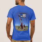 Historic Route 66 Twin Arrows, Arizona Photography T-shirt (Achterkant)