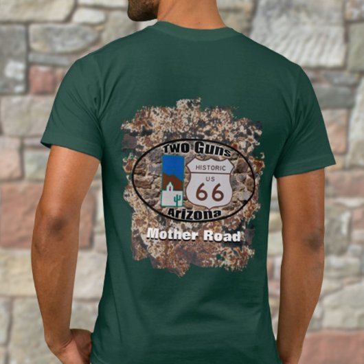 Historic Route 66 ~ Two Pistolen, Arizona T-shirt