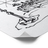 Historic Rue St. Martin, Parijs, Frankrijk Poster (Hoek)