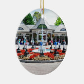 Historic Saratoga 150 op openingsdag Keramisch Ornament (Rechts)