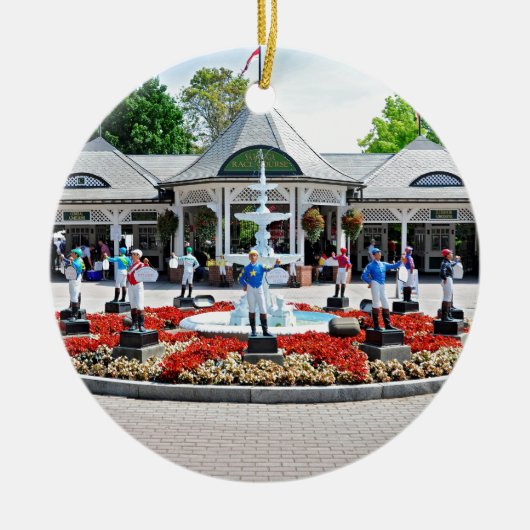 Historic Saratoga 150 op openingsdag Keramisch Ornament (Voorkant)