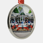 Historic Saratoga 150 op openingsdag Metalen Ornament (Rechts)