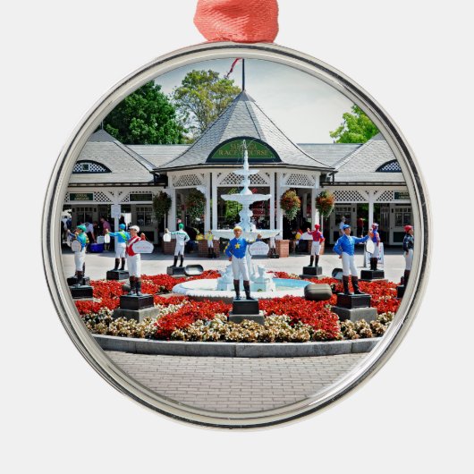 Historic Saratoga 150 op openingsdag Metalen Ornament (Voorkant)