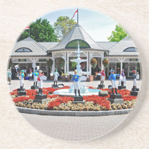 Historic Saratoga 150 op openingsdag Zandsteen Onderzetter