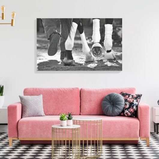 Historic Saratoga Race Course-Step Nicely Canvas Afdruk (Insitu (Woonkamer))