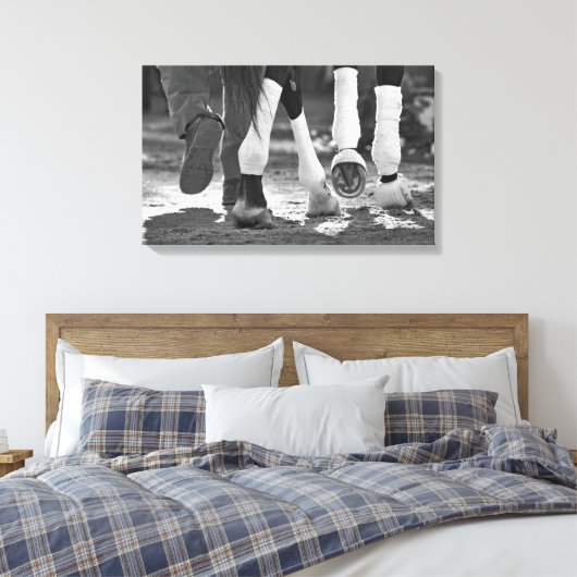 Historic Saratoga Race Course-Step Nicely Canvas Afdruk (Insitu (Slaapkamer))