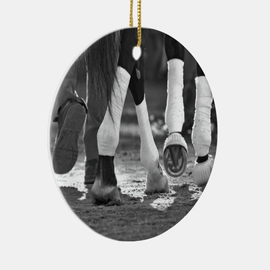 Historic Saratoga Race Course-Step Nicely Keramisch Ornament (Rechts)