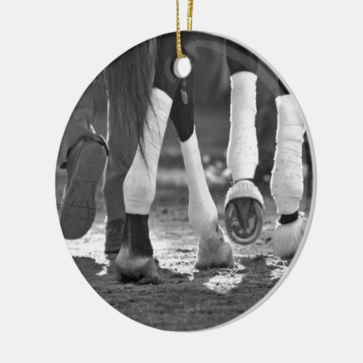 Historic Saratoga Race Course-Step Nicely Keramisch Ornament (Links)