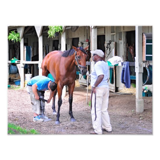 Historic Saratoga Racetrack Foto Afdruk (Voorkant)