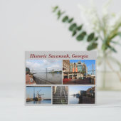 Historic Savannah, Georgia Holiday Briefkaart (Staand voorkant)