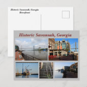 Historic Savannah, Georgia Holiday Briefkaart (Voorkant / Achterkant)