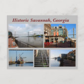 Historic Savannah, Georgia Holiday Briefkaart (Voorkant)