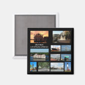 Historic Savannah, Georgia magnet (Voorkant / Achterkant)