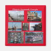 Historic Savannah, Georgia magnet (Voorkant)