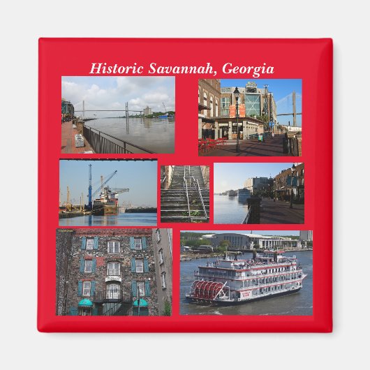 Historic Savannah, Georgia magnet (Voorkant)