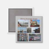 Historic Savannah, Georgia magnet (Voorkant / Achterkant)