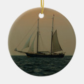 Historic Schooner Keramisch Ornament (Voorkant)