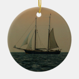 Historic Schooner Keramisch Ornament