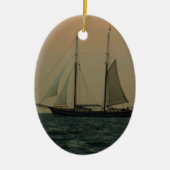 Historic Schooner Keramisch Ornament (Voorkant)
