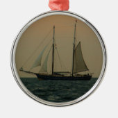 Historic Schooner Metalen Ornament (Voorkant)