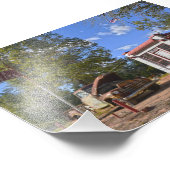 Historic Self-Service Gas Station, Texas Foto Afdruk (Hoek)