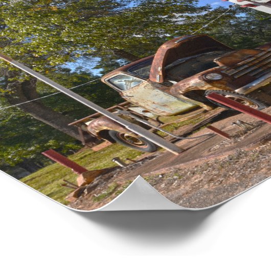 Historic Self-Service Gas Station, Texas Poster (Hoek)