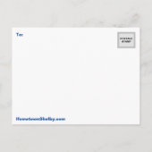 Historic Shelby NC Briefkaart (Achterkant)