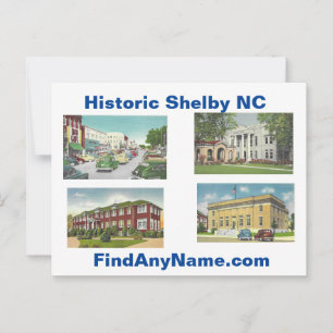 Historic Shelby NC Briefkaart