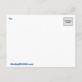 Historic Shelby NC Briefkaart (Achterkant)