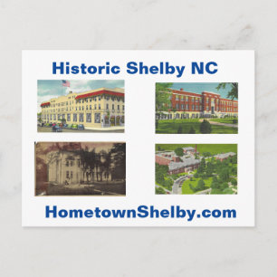 Historic Shelby NC Briefkaart