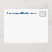 Historic Shelby NC Briefkaart (Achterkant)