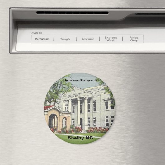 Historic Shelby NC Magneet (Insitu (Vaatwasser))