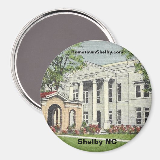 Historic Shelby NC Magneet (Voorkant / Achterkant)