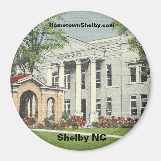 Historic Shelby NC Magneet (Voorkant)