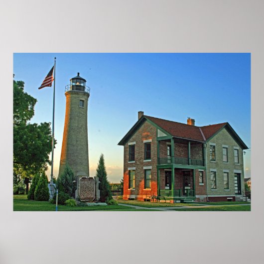 Historic Southport Lighthouse Poster (Voorkant)