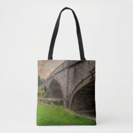 Historic St. Asaph Bridge Over River Elwy Tote Bag