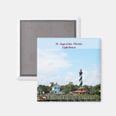 Historic St.Augustine, Fl. vuurtoren Magneet (Voorkant / Achterkant)